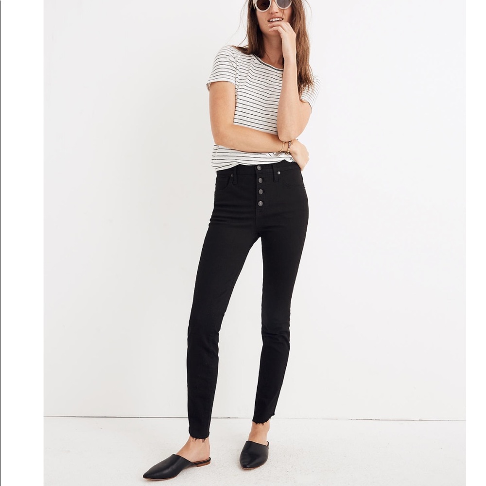 Madewell 10 inch high rise skinny jean:tulip hem